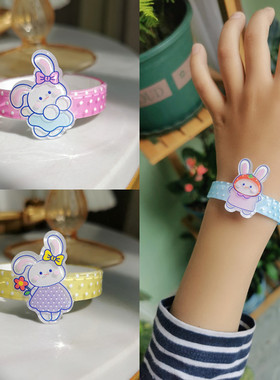 韩版儿童亚克力开口手镯首饰