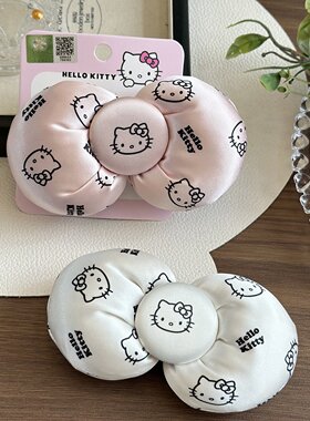 hellokitty鸭嘴夹海绵蝴蝶结发卡
