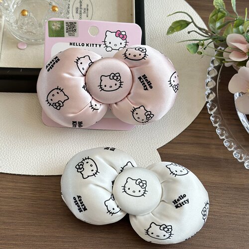 hellokitty鸭嘴夹海绵蝴蝶结发卡