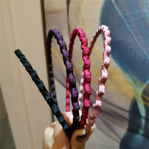发饰品绒布波浪形不勒头发箍发箍