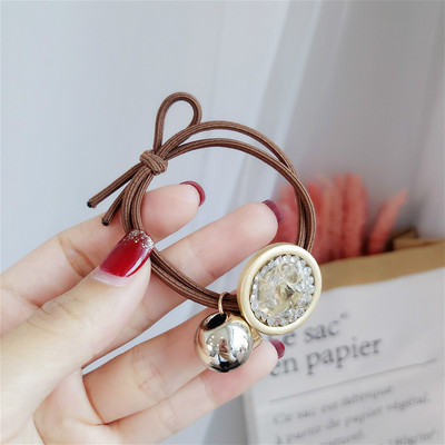 日韩风高档亮钻水晶ins橡皮筋