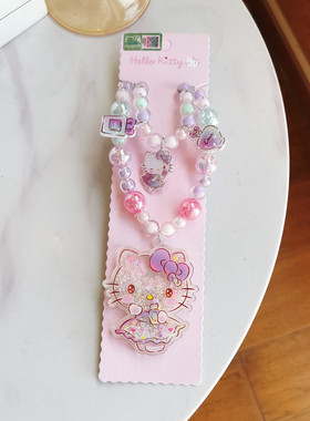 亚克力圆珠链女发光项链首饰