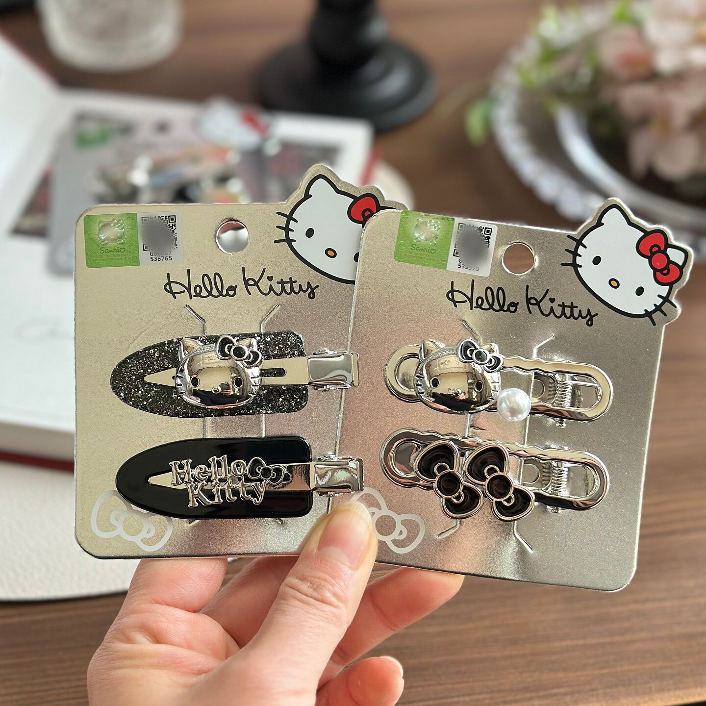 正版hello kitty化妆无痕碎发卡小众甜酷金属发夹少女洗脸刘海夹