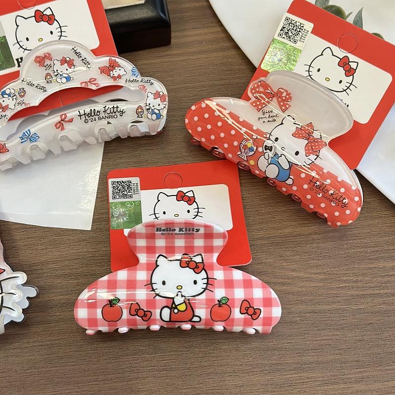 三丽鸥抓夹亚克力甜美红色鲨鱼夹