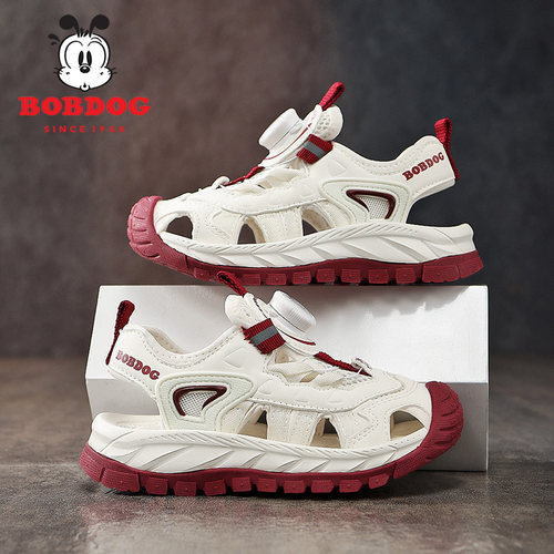 巴布豆男童凉鞋夏款包头镂空透气