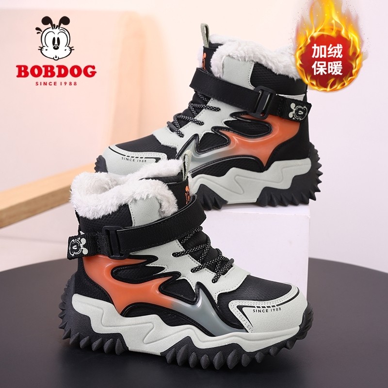 巴布豆儿童雪地靴加绒加厚男童棉靴冬季2025新款防水保暖女童棉鞋,童鞋/婴儿鞋/亲子鞋,雪地靴,淘宝优惠券,粉丝福利购,淘宝优惠卷