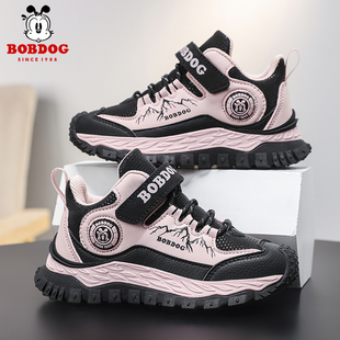巴布豆儿童运动鞋女童鞋子秋冬季2025新款防滑防水户外登山鞋男童