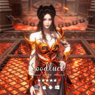 动漫手机平板电脑桌面高清壁纸头像 天行九歌8K4K二次元 焰灵姬