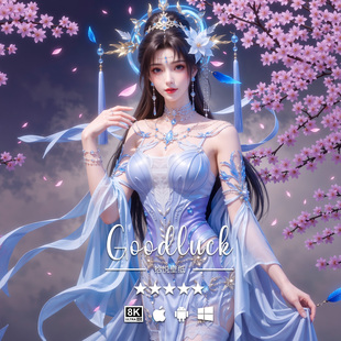 动漫手机平板电脑桌面高清壁纸头像 完美世界8K4K二次元 邀月