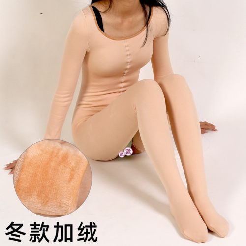 男士伪娘女装大佬保暖加厚连身袜