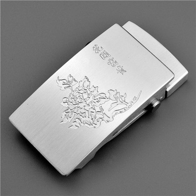 滚轴腰带扣头304不锈钢滚轴皮带扣头配件皮带头无孔无牙自动扣头