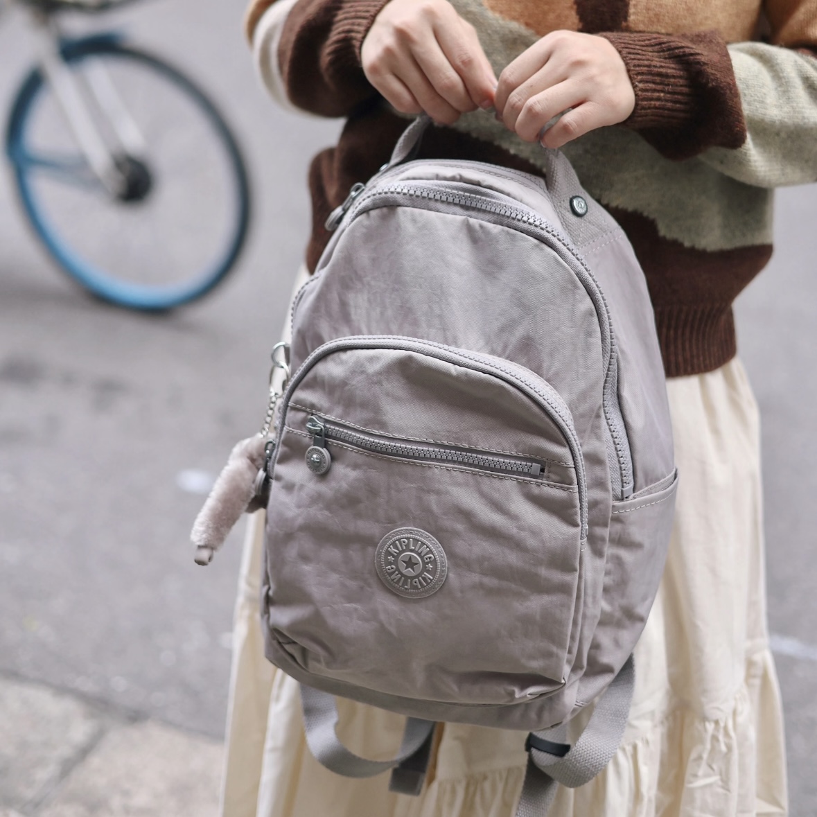 Kipling首尔包女士防水双肩背包