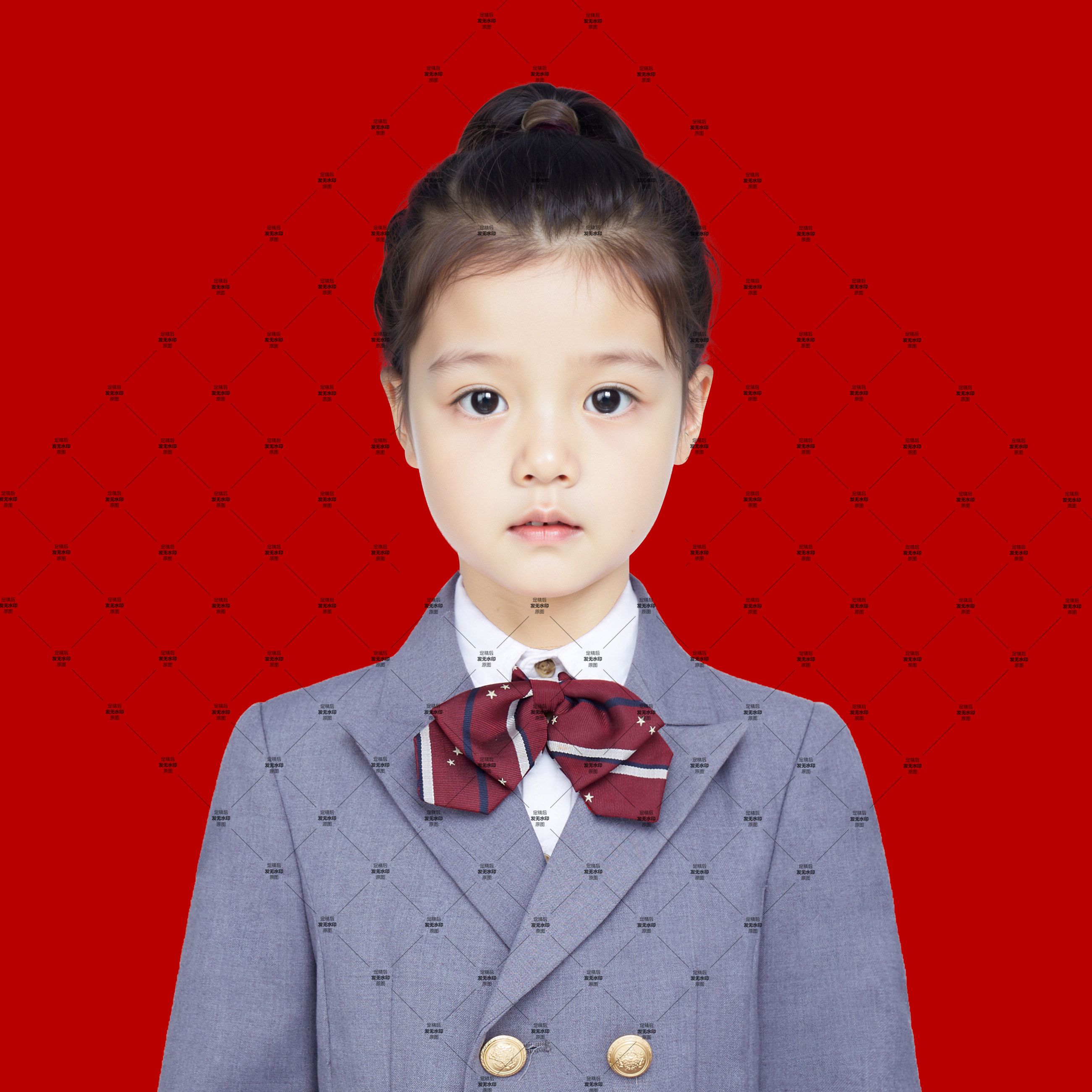 PS高清免扣服装证件照衣服换装素材女宝入园照服装素材