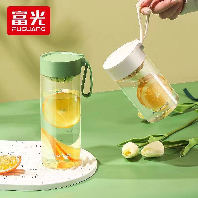 富光塑料水杯女小容量防摔便携迷太空杯