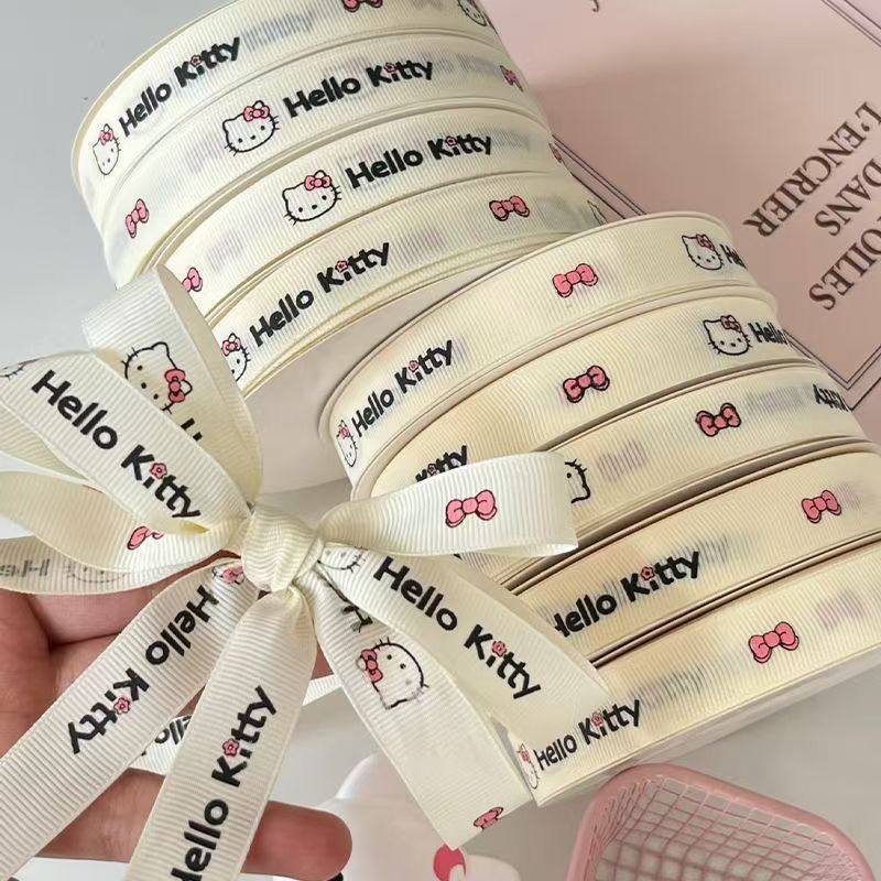 新款kitty猫丝带蛋糕鲜花绑带礼物学生高颜值手工diy蝴蝶结丝带