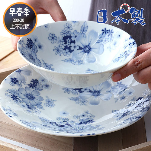 日本进口美浓烧花集陶瓷餐具