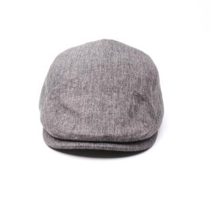 盛锡福春夏经典 百搭仿麻长檐鸭舌帽深灰色