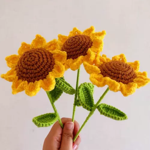 Плетеный набор материалов на день матери ручной работы, крючок для вязания для друга, букет, подсолнух, «сделай сам»