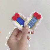 BB夹小黄鸭发圈发卡毛线手工diy编织材料包闺蜜个性 自制钩织DIY