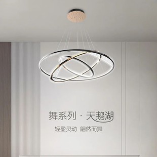 线下实体店同款灯具 新品天鹅湖客餐厅吊线灯复式楼梯灯卧室灯