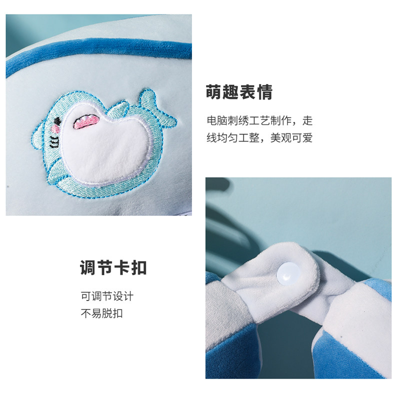 U 자형 베개 PP 면 목 베개 자고 성인 학생을위한 자궁 경부 베개 휴대용 장거리 여행 자동차 U 자형 베개 베개