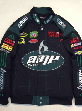 杜戴克古着欧美男女潮牌vintage刺绣夹克BF风宽松嘻哈棒球服外套