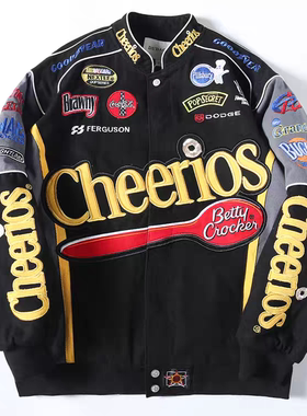 杜戴克秋冬新款韩版棉服男女潮牌bf宽松外套棉衣中长款机车棒球服