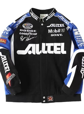 杜戴克秋冬新款美式潮牌加厚棒球服男女嘻哈重工刺绣夹克外套