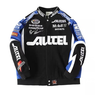 杜戴克秋冬新款美式潮牌加厚棒球服男女嘻哈重工刺绣夹克外套