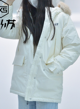 New Balance/NB24新女款加厚保暖连帽休闲羽绒服AWJ44302-ACK-CIC