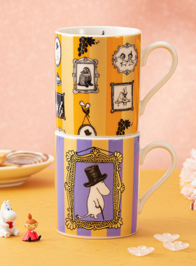Moomin姆明正品授权相框马克杯日本进口家用可爱水杯陶瓷喝水杯子