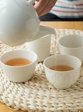 陶趣居陶瓷茶杯单个主人杯个人杯家用白色茶具茶壶日式功夫茶杯