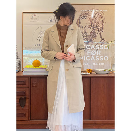 02/28 基础线好穿通勤日常英伦风风衣气质长款风衣外套早春回馈款