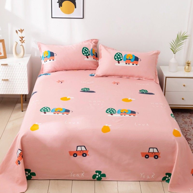 老粗布床单单件春季纯棉1.5米1.2学生宿舍单双人全棉帆布被单儿童,床上用品,床单,淘宝优惠券,粉丝福利购,淘宝优惠卷