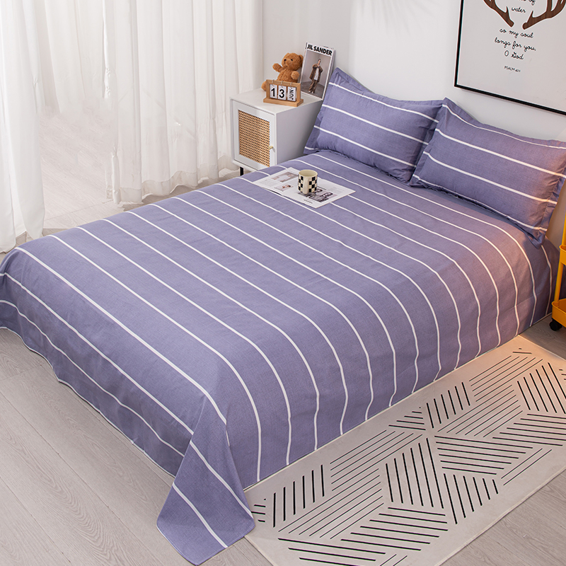 秋冬季磨毛床单简约棉