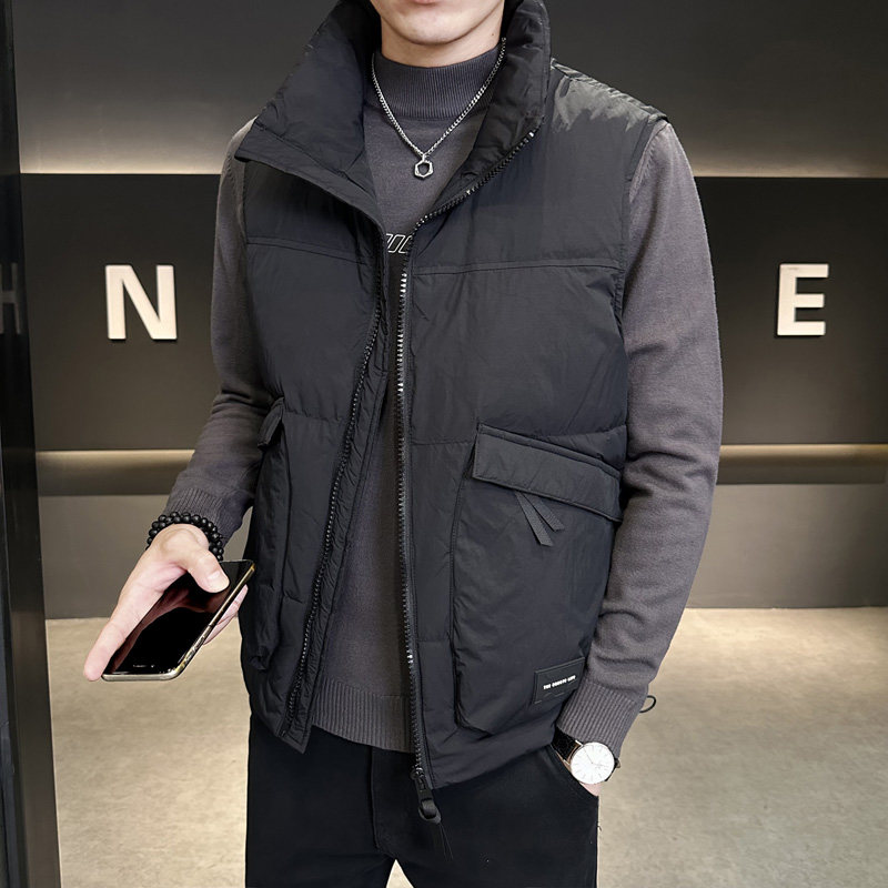 轻薄羽绒服马甲男款冬季外穿无袖坎肩背心石墨烯保暖御寒外套马夹图片