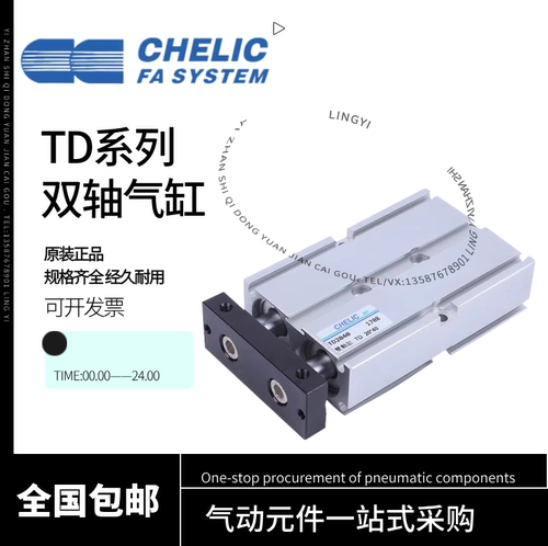 气立可双轴双杆气缸TD10/16/20/25/32*20*25*30*40*50*75*100*150
