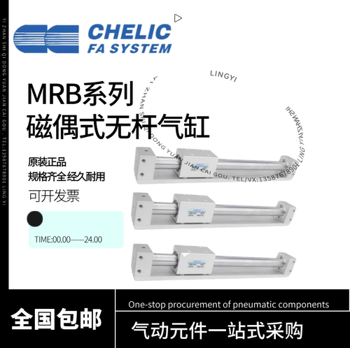CHELIC气立可无杆气缸MRB10/15/20/25/32-100-200-300-400-500