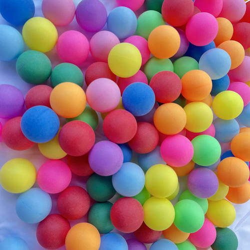 彩色乒乓球游戏道具抽奖球抖甩球活动手工娱乐游乐场喷球机专用球