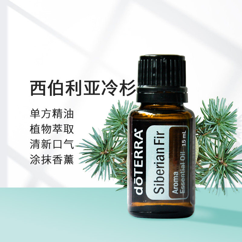 多特瑞西伯利亚冷杉精油15ml doterra单方香薰精油 缓解关节疼痛