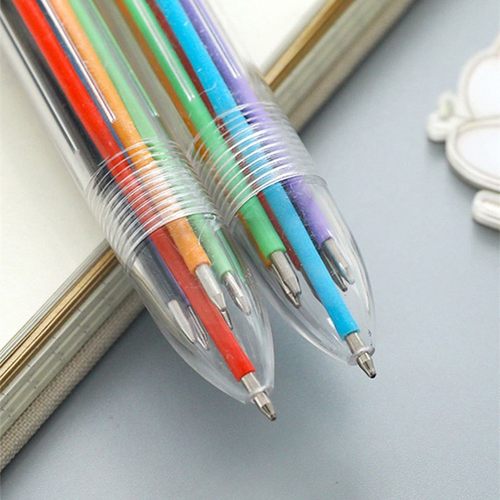 10支6色圆珠笔多色手账笔