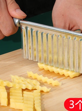 狼牙土豆刀波纹波浪刀厨房家用切菜神器花式切条器薯条洋芋专用切