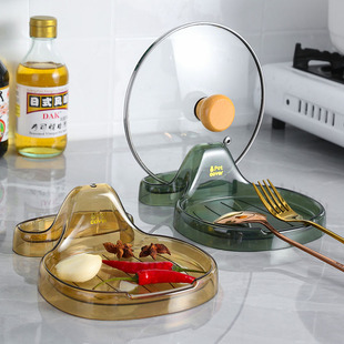 轻奢贝壳锅盖架厨房台面支架置物架锅盖放置器多功能放锅盖神器