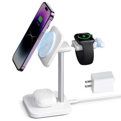 亿色三合一无线充15w苹果磁吸款