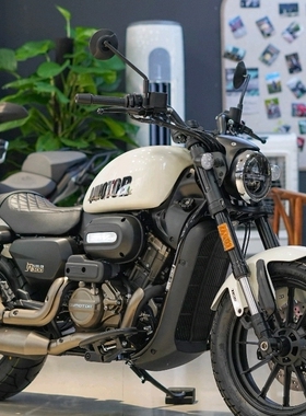 钱江qjmoto闪300amt复古巡航车摩托车机车自动挡支持分期