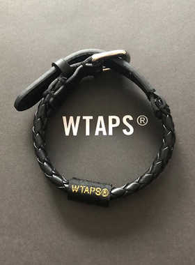 志明日潮WTAPS 23SS 原创设计余文乐手链编织皮绳手链 男女情侣款