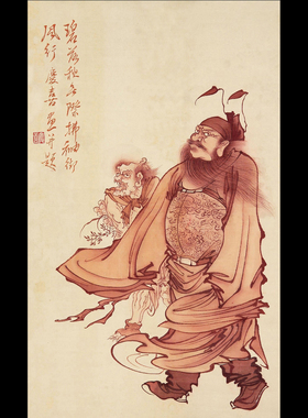 朵莲精舍手绘钟馗真迹镇宅国画