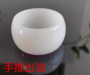 新爆款仿真和田玉加宽玉手镯超宽羊脂白轮胎镯加大加厚宽面手镯子