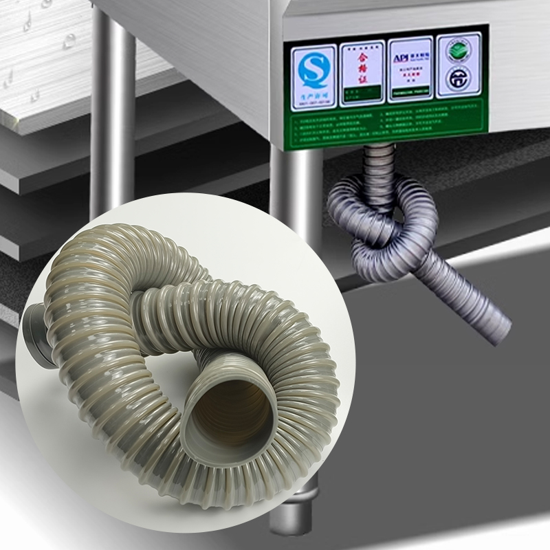 商用猛火炉灶下水管加厚饭店节能猛火炉灶下水导管排水管波纹管 家装主材 下水软管/排水软管 原图主图