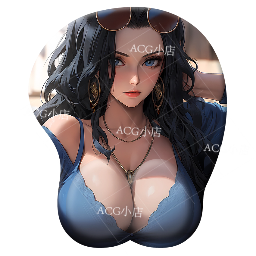 3d立体护腕硅胶鼠标垫二次元动漫游戏男生定制蒂法海贼女帝